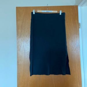 Aerie Midi Ribbed Knit Skirt